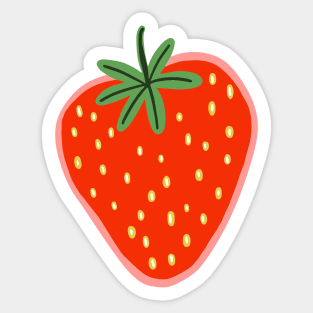 Strawberry cute illustration Sticker